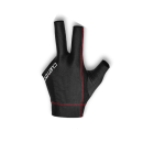 Billard Handschuh Cuetec Axis 3-Finger schwarz-rot Größe S